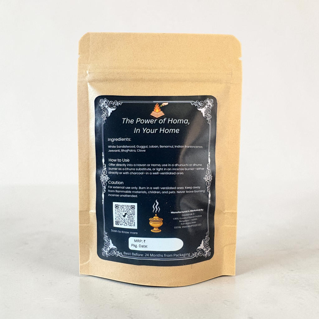 Gaveshak D - Aura Cleanse Herbal Incense Burning Powder| Havan, Homa & Dhoop Powder | 100% Herbs & Resin Blend